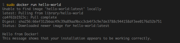 Docker: Installation and Test Drive